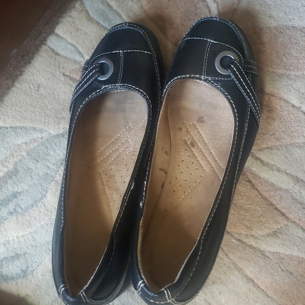 Women black haman flats